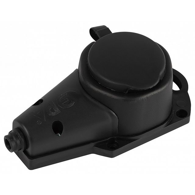 Колодка ЭРА каучуковая с заземлением 1 розетка 16A IP44 KX-1e-B-IP44 черная