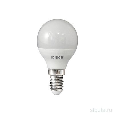 Лампа светодиодная IONICH шар ILED-IMD2835-P45-8Вт-720Лм-230В-2700К-E14