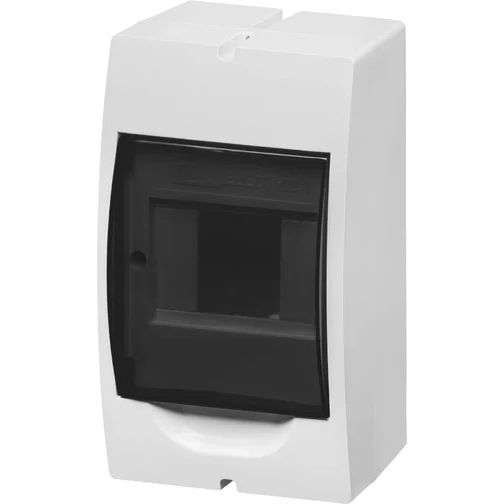 Щит ЩРН-П-4 модуля навесной пластик белый дымчатая дв без шин IP41 TDM