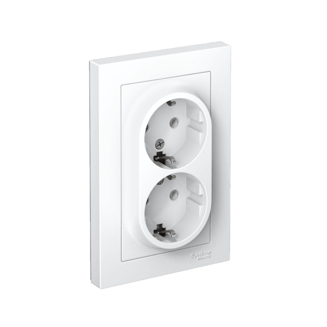 Выключатель 3-клавишный Atlas Design, сх.1+1+1, 10АХ, механизм, белый, Systeme Electric