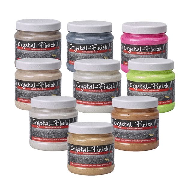 Краска декоративная неоново желтый Crystal-Finish Pufas (Neon Yellow) 750мл