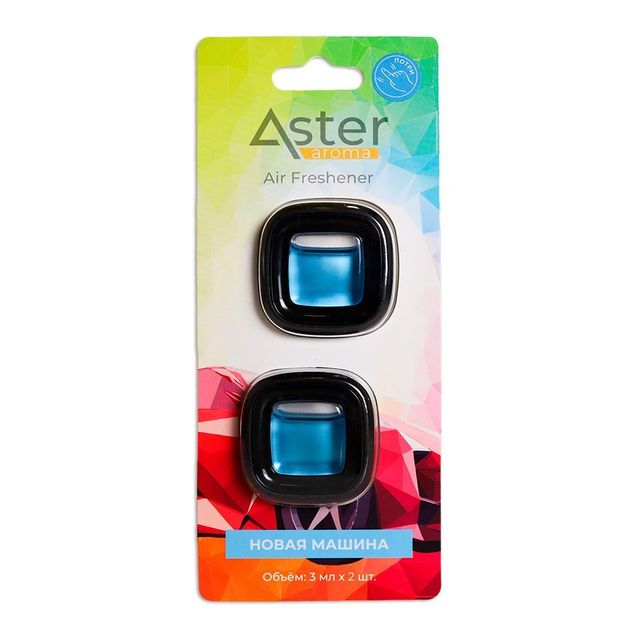 Ароматизатор на дефлектор "Crystal" (Новая машина) 2 шт. ASTER