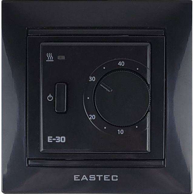 Терморегулятор EASTEC E-30 черный механический (Встраиваемый 3,5 кВт) Корея