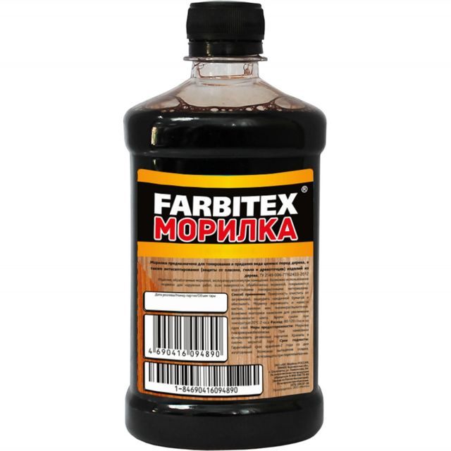 Морилка водная 0,5л Тик Farbitex