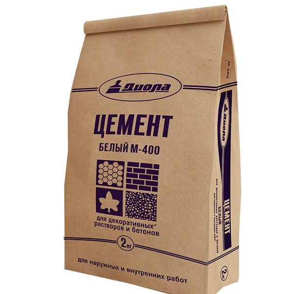 Цемент Диола М-400 2кг белый