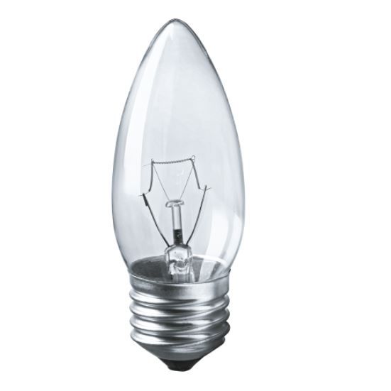 Лампа накаливания «свеча»NI-B-60-230-E27-CL Navigator