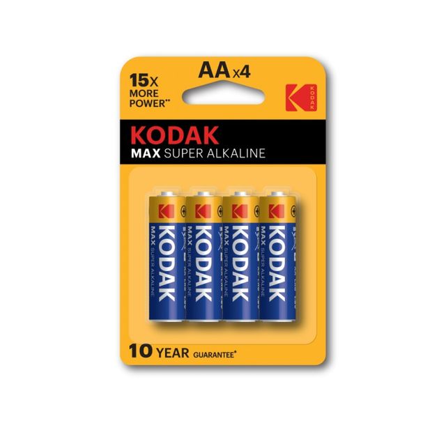 Батарейка Kodak LR6-4BL MAX SUPER Alkaline АА-4