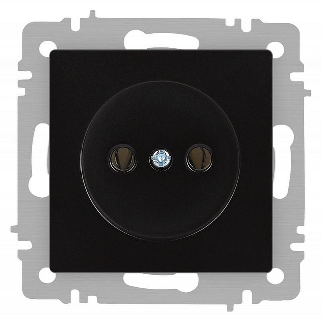 Розетка Intro Accent 6-201-05 2P 16А-250В IP20 СУ AL/CU антрацит