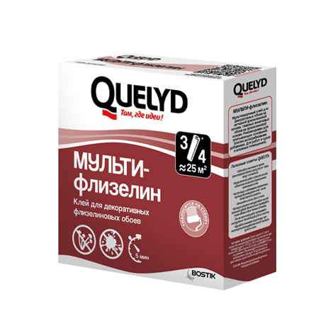 Клей обойный Quelyd Мульти-Флизелин 130гр