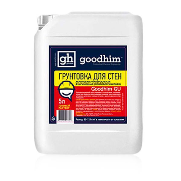 Грунт универсальный фасадный с антисептиком (усиленный) GOODHIM GP 10л