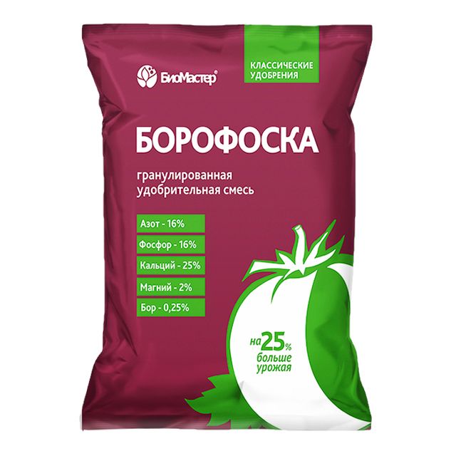 Удобрение БиоМастер Борофоска 1кг (25шт/уп)