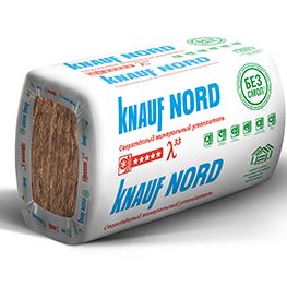 Утеплитель минеральная вата плита KNAUF НОРД TS 033 1250*600*50мм (12шт 9м2)