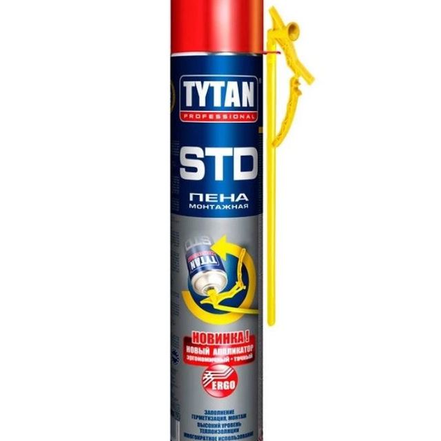 Пена монтажная бытовая Tytan Professional STD с аппликатором Ergo 750мл
