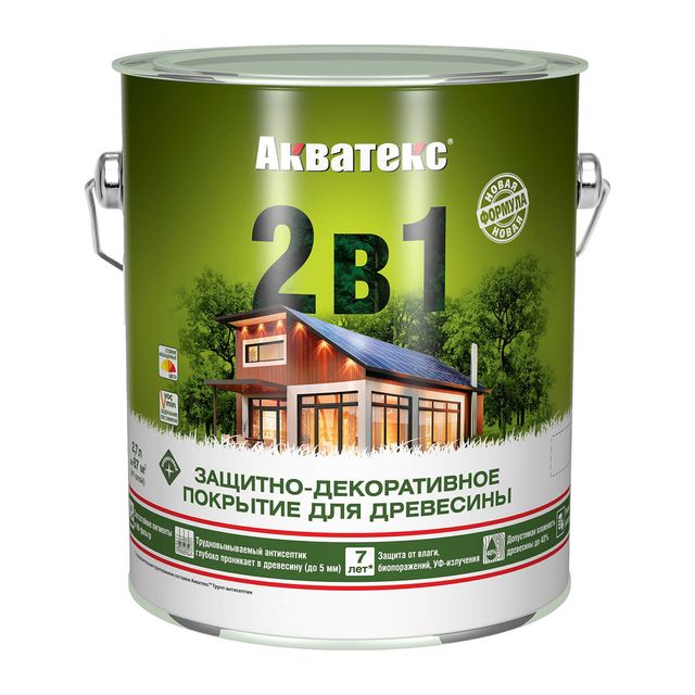 Акватекс Покрытие защитно-декоративное 2в1 2,7л Венге