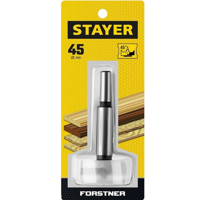 Сверло Форстнера по дереву 45*90мм STAYER
