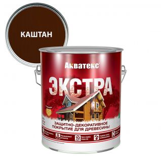 Акватекс Экстра Покрытие защитно-декоративное 2,7л Каштан