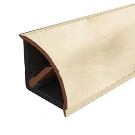 Плинтус для столешницы 14*14 Cezar Mini вогнутый Каррара 3м