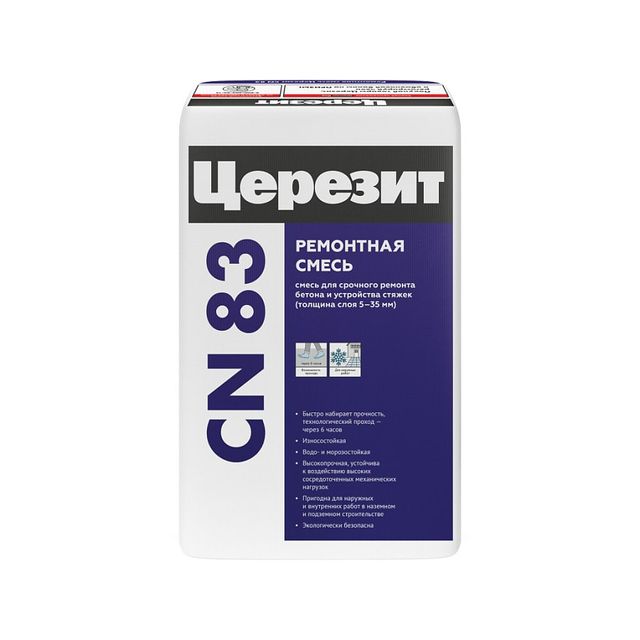 Ровнитель для пола Церезит ceresit CN-83 25кг (48/упак.)