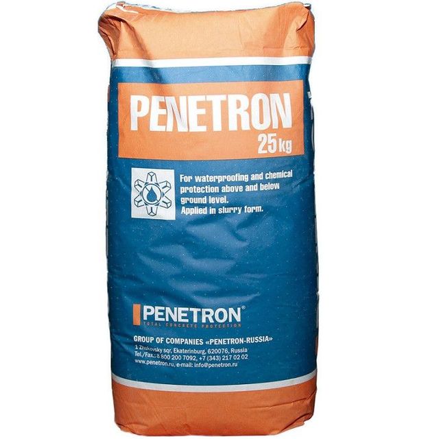 Пенетрон (Penetron) Проникающая гидроизоляция 25кг меш.