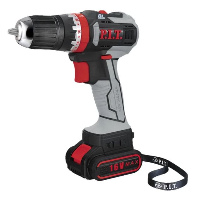 Шуруповерт бесщеточный 16В 30НМ 1,5АЧ 2Li P.I.T. PID03002-16M2/BL