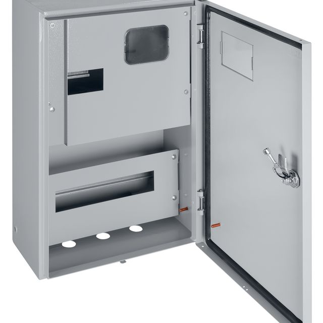 Корпус металлический ЩУ-3ф/1-0-12 IP66 с опломбировкой счётчика (542*347*180) T TDM