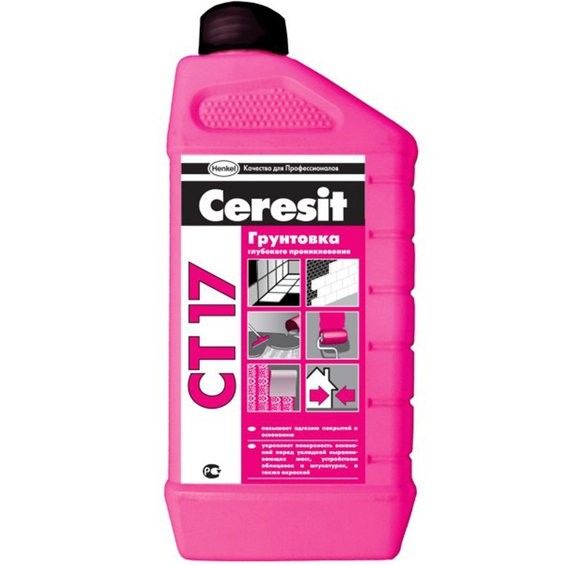 Грунтовка глубокого проникновения Церезит ceresit CT-17 1л