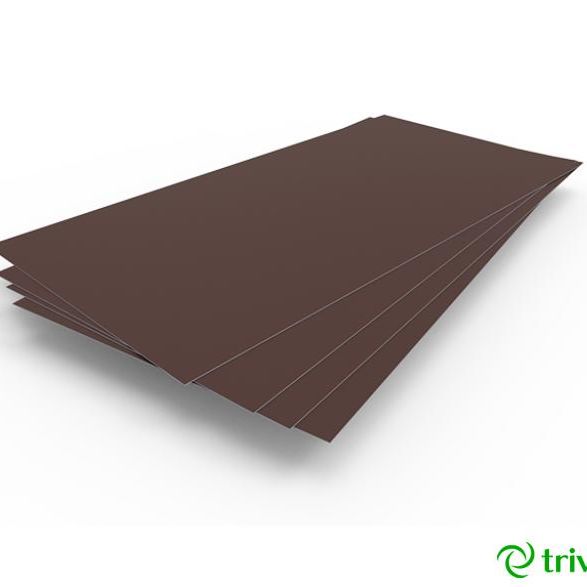 Гладкий лист в пленке 1250*2500*0,45мм RAL 8017 Шоколад
