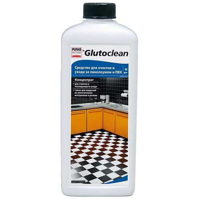 Glutoclean Средство для очистки и ухода за линолеумом и ПВХ 1л