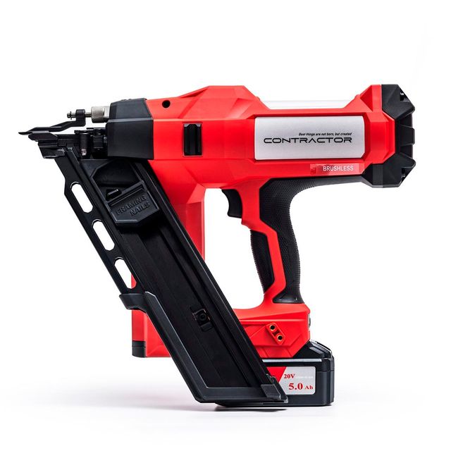 Нейлер аккумуляторный каркасный 34° CONTRACTOR DCFN110-3490