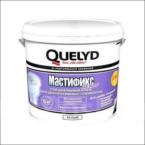 Клей-жидкие гвозди QUELYD Mastifix ДЕКОР для стиропора 1,5кг