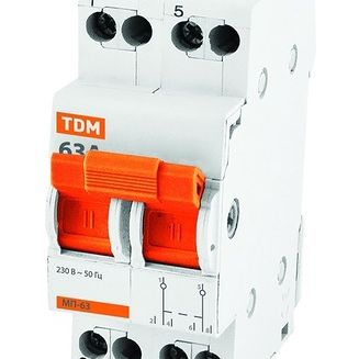 Модульный переключатель трехпозиционный МП-63 2P 16А TDM