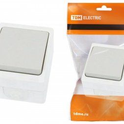 Выключатель 1-кл. открытой установки IP54 10А "Вуокса" TDM