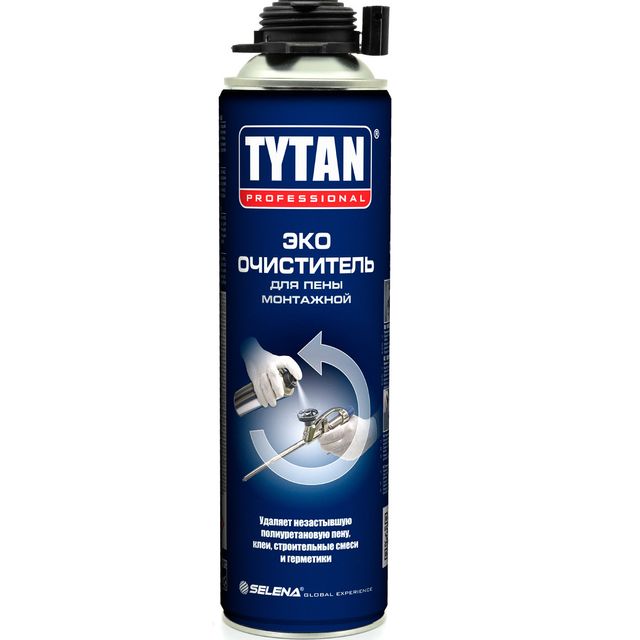 Очиститель монтажной пены TYTAN Professional Eco 500мл