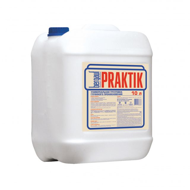 Грунтовка глубокого проникновения универсальная PRAKTIK (10л)