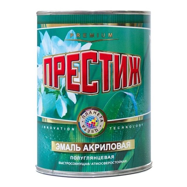 Эмаль Престиж акриловая Вишневая 0,9кг