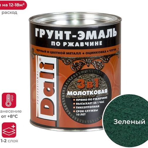 Краска-грунт по OSB 3кг Dali белый база А
