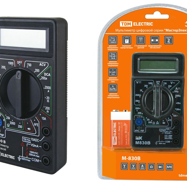 Мультиметр цифровой OMT-Mm02-830В