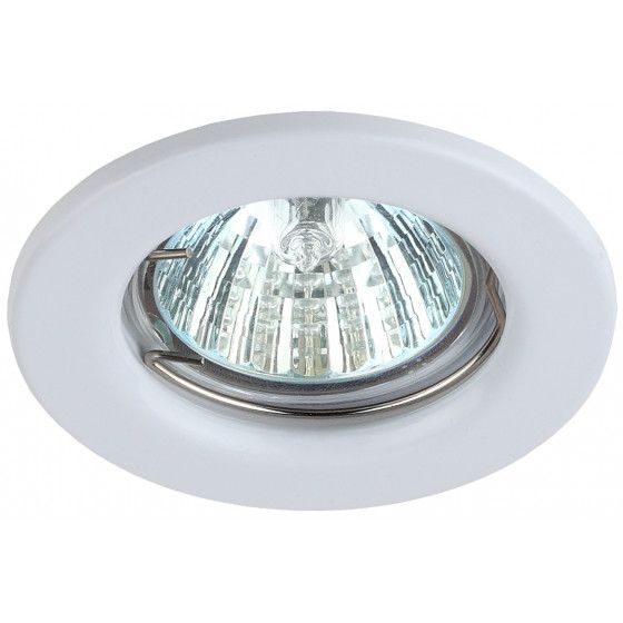 Светильник встраиваемый MR16 12V 50W белый ЭРА ST1 WH