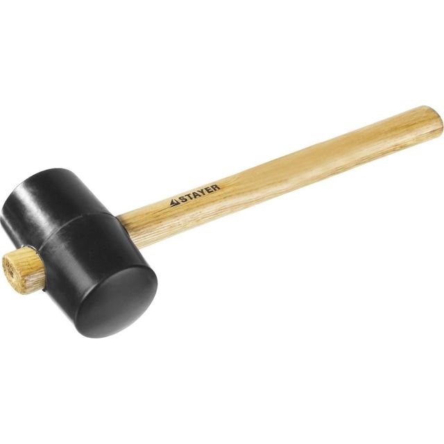 Киянка деревянная рукоятка 680гр черная резина Stayer