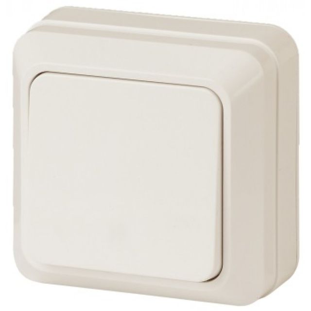 Выключатель INTRO 10А-250В IP20 ОУ Quadro Слоновая кость