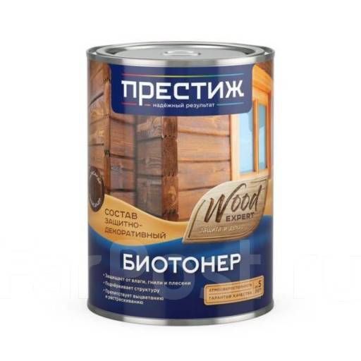 Биотонер состав защитно-декоративный Престиж Эбеновое дерево 0,9л