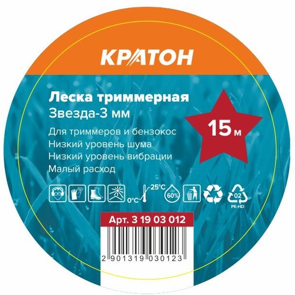 Леска PROFESSIONAL 3.0*10м квадрат//SIAT