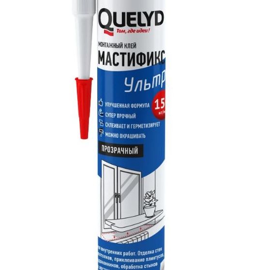 Клей жидкие гвозди QUELYD Mastifix Ультра 280гр Белый