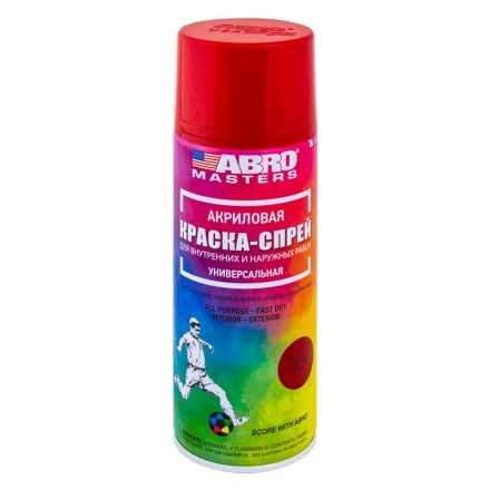 Аэрозоль ABRO MASTERS 520мл акриловая Красная