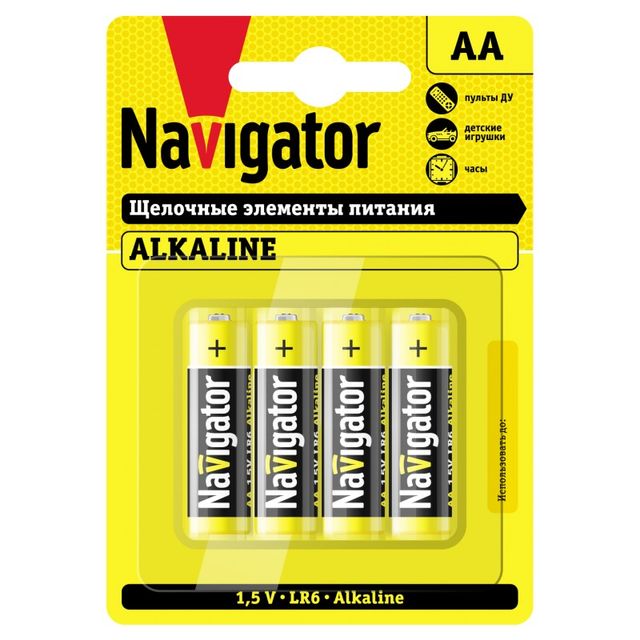 Батарейка Navigator NBT-NPE-LR6-BP4 AA