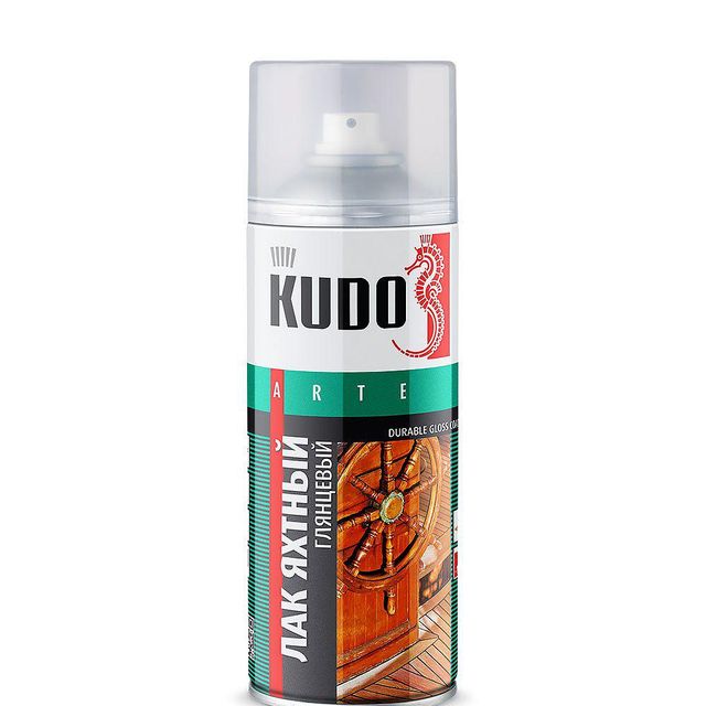 Лак аэрозоль KUDO яхтный 520мл