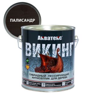 Акватекс антисептик лессирующий Викинг Палисандр 2,5л