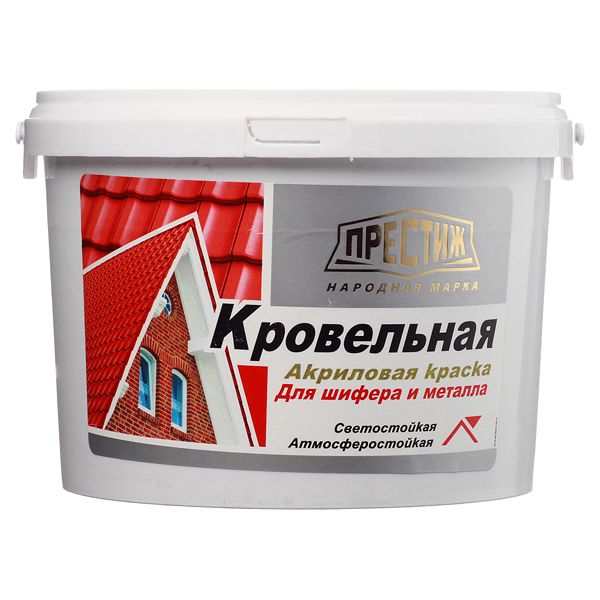 Краска Престиж для кровли Сигнально-Серая 2,4кг