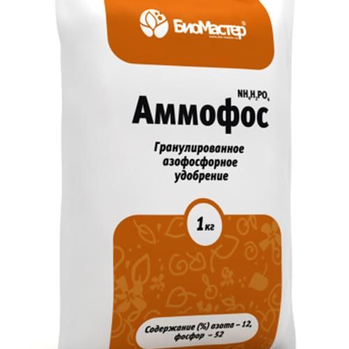 Удобрение БиоМастер Аммофоска 1кг (25шт/уп)