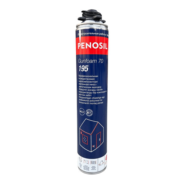 Пена монтажная профессиональная Krimelte PENOSIL GunFoam 70л 850мл